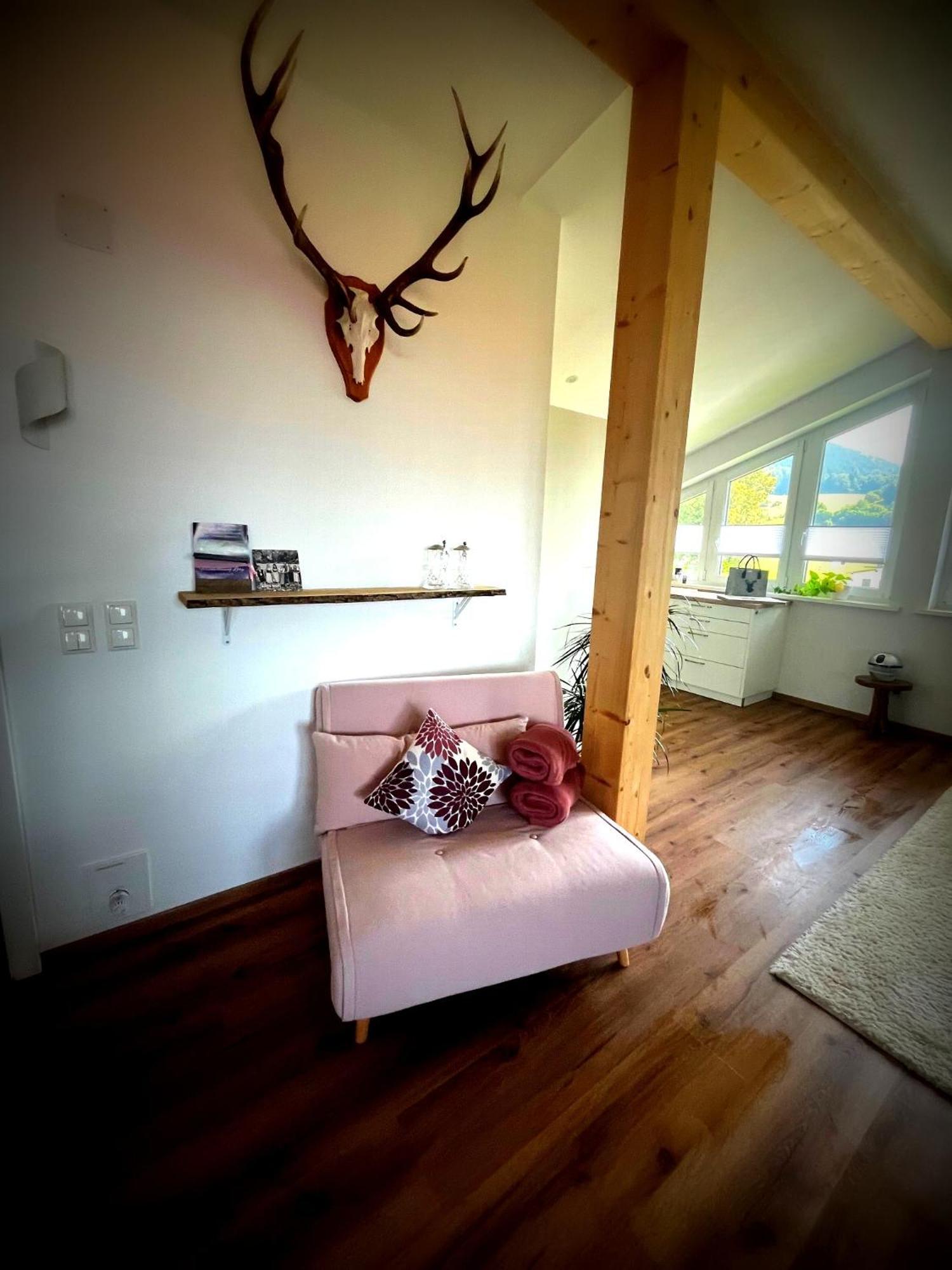 23 Neu Erbaute Ferienwohnung Mit Schloss- Und Panoramablick ฮาลเบลค ภายนอก รูปภาพ